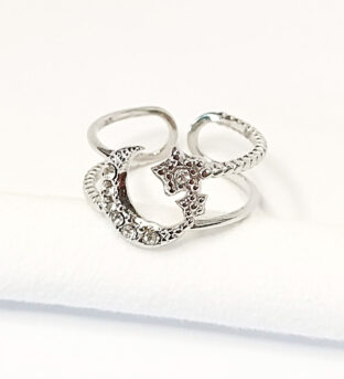 Anillo luna y estrella