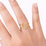 anillo modelo dorado lye
