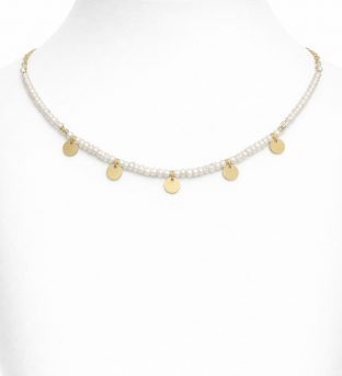Gargantilla Perla dorada