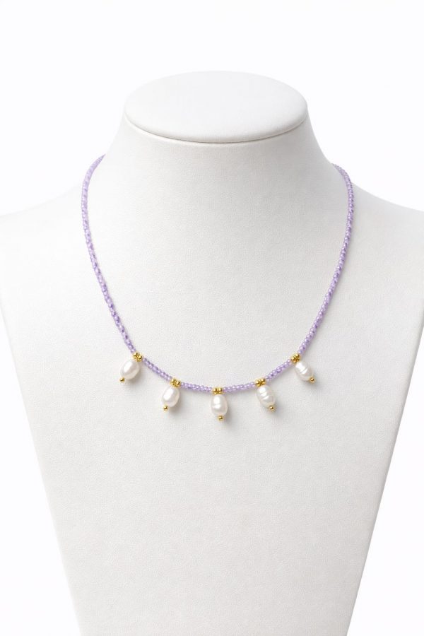 gargantiila perla rosa