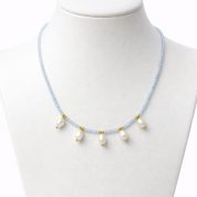 gargantilla perla azul