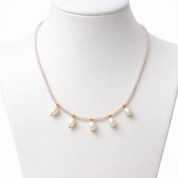 gargantilla perla lila