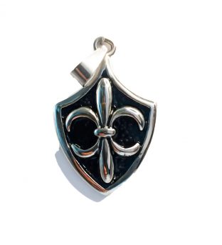 ️ Colgante escudo de flor