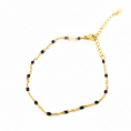 pulsera acero con bolitas