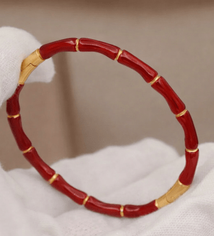 Pulsera bambú de acero