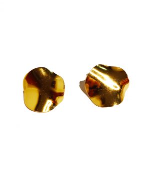 Pendientes de acero similar a una Hoja Lisa
