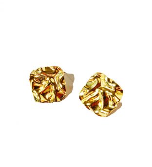 Pendientes acero inoxidable forma de hoja