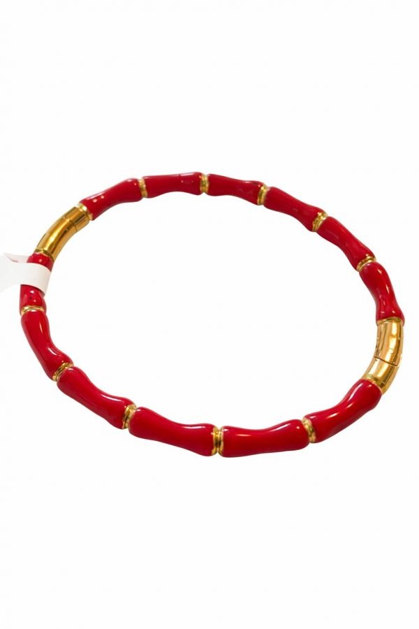 pulsera bambu roja pulsera bambu roja