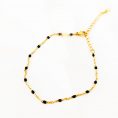 pulsera acero con bolitas