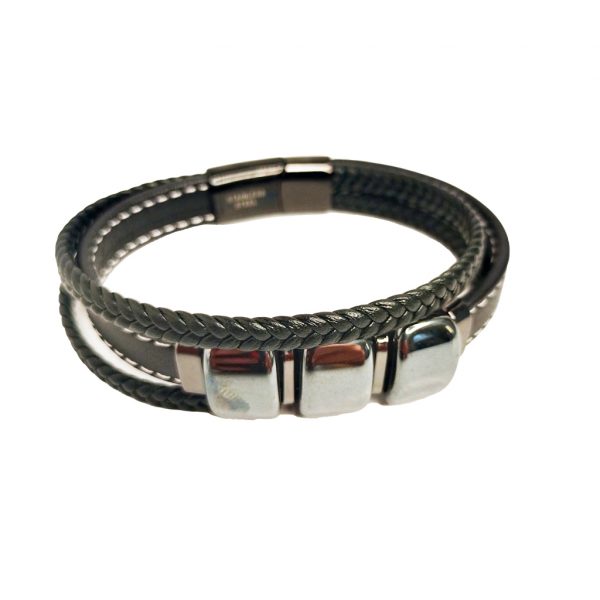 pulseracuero3piedras