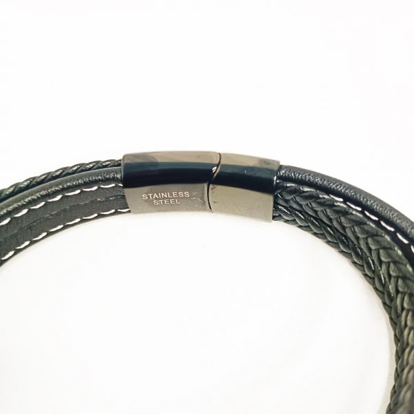 pulseracuero3piedrasagarre