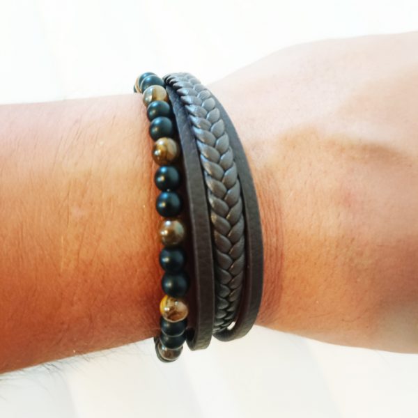 pulsera cuero ecológico