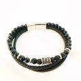 Pulsera acero inoxidable negra