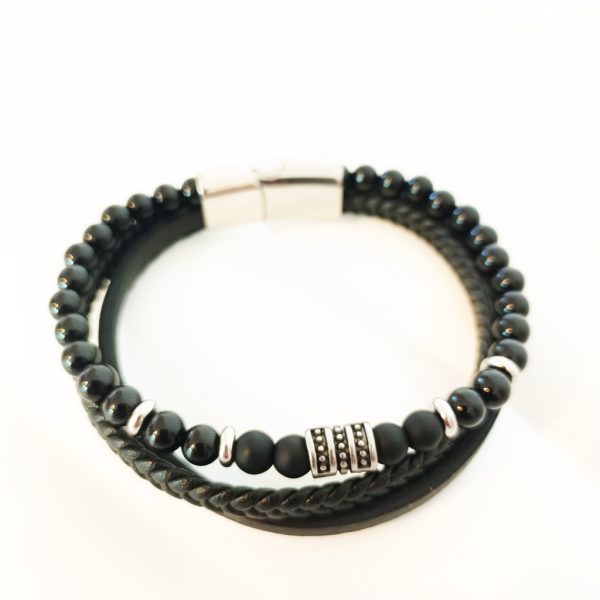 Pulsera acero inoxidable negra