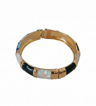 Pulsera Rígida con esmalte Nacarado