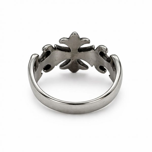 anillo flor de lis reves