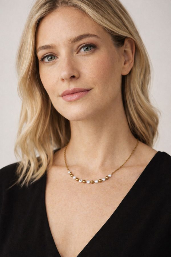 gargantilla perlitas modelo