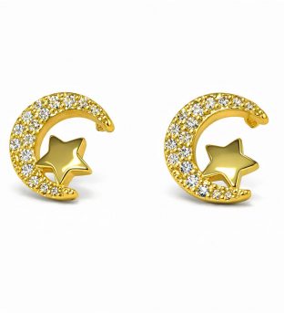 Pendientes Luna Estelar