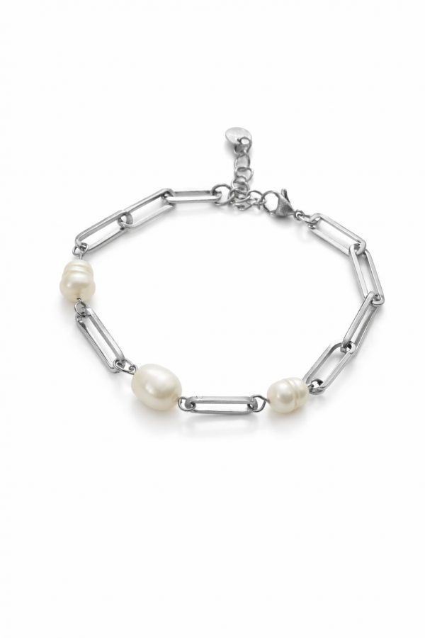 Pulsera de cadena y perlas p