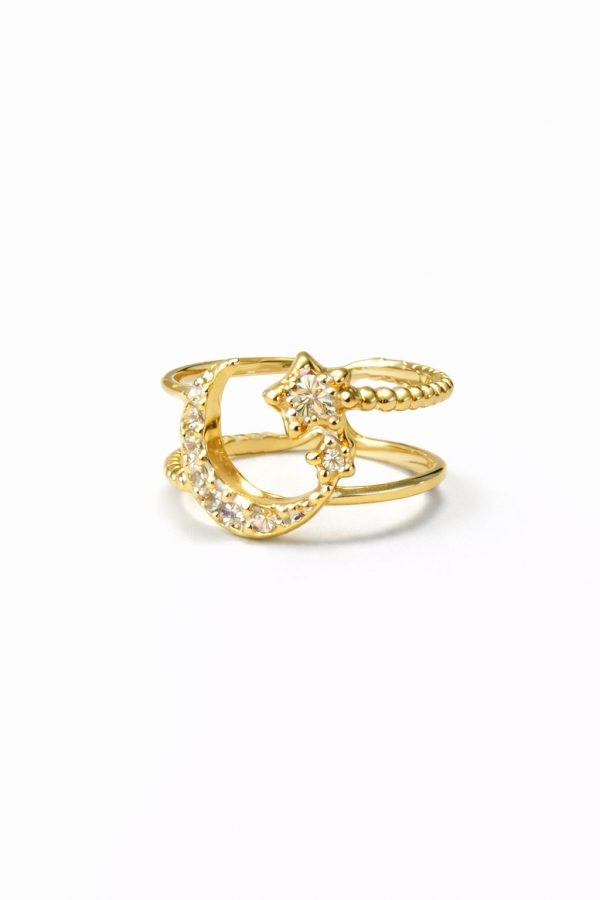 anillo luna y estrella anillo luna y estrella