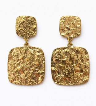 Pendientes Cuadrado de papel