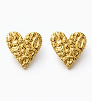 Pendientes Corazón de papel