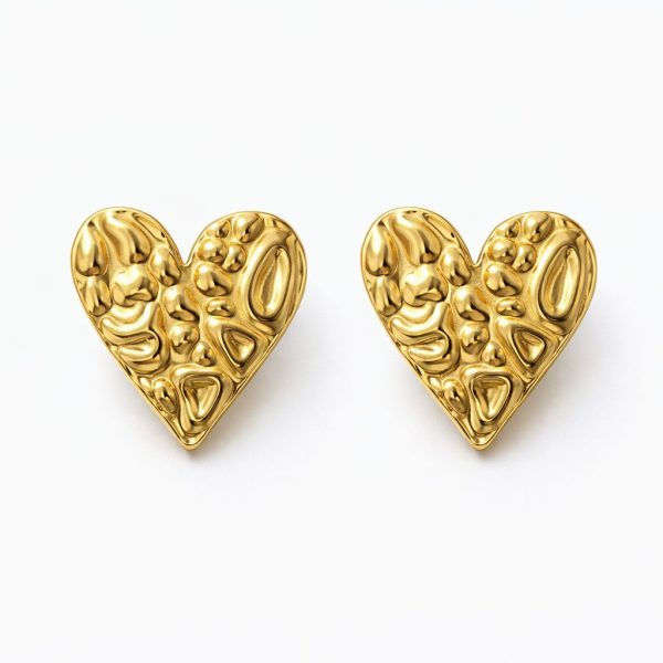 pendientes corazon de papel