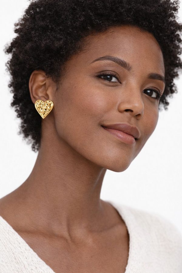 pendientes corazon de papel modelo