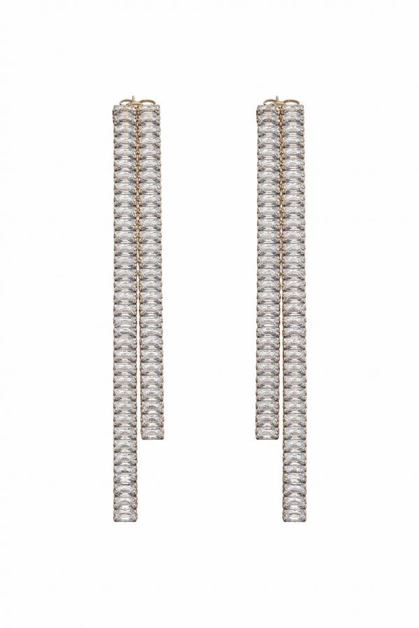 pendientes largos baguette