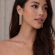 pendientes largos bagute modelo