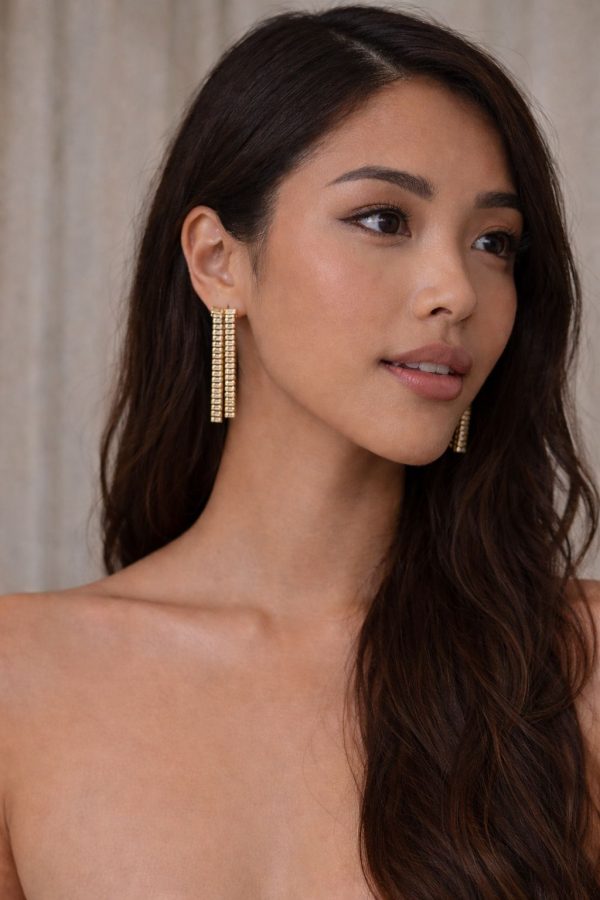 pendientes largos bagute modelo