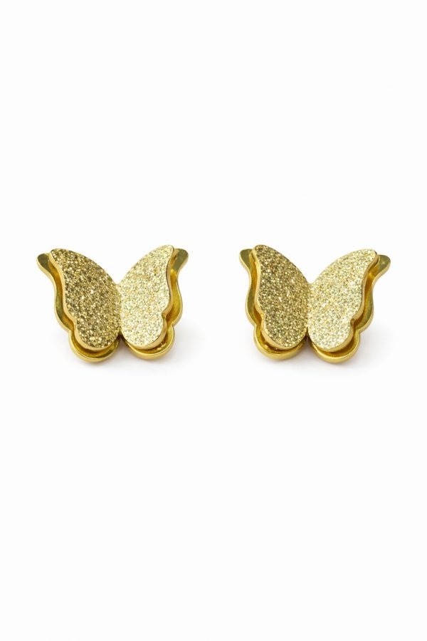 pendientes mariposa dobles
