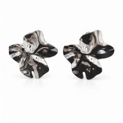pendientes petalos plata1