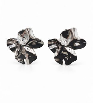 Pendientes pétalos Plata
