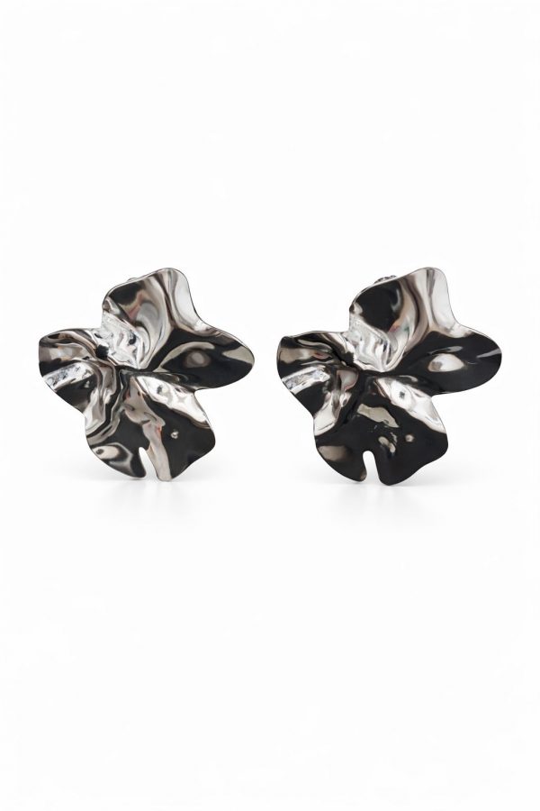 pendientes petalos plata1
