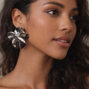 pendientes petaos plata