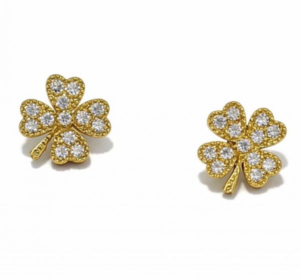 pendientes trebol brillante pendientes trebol brillante