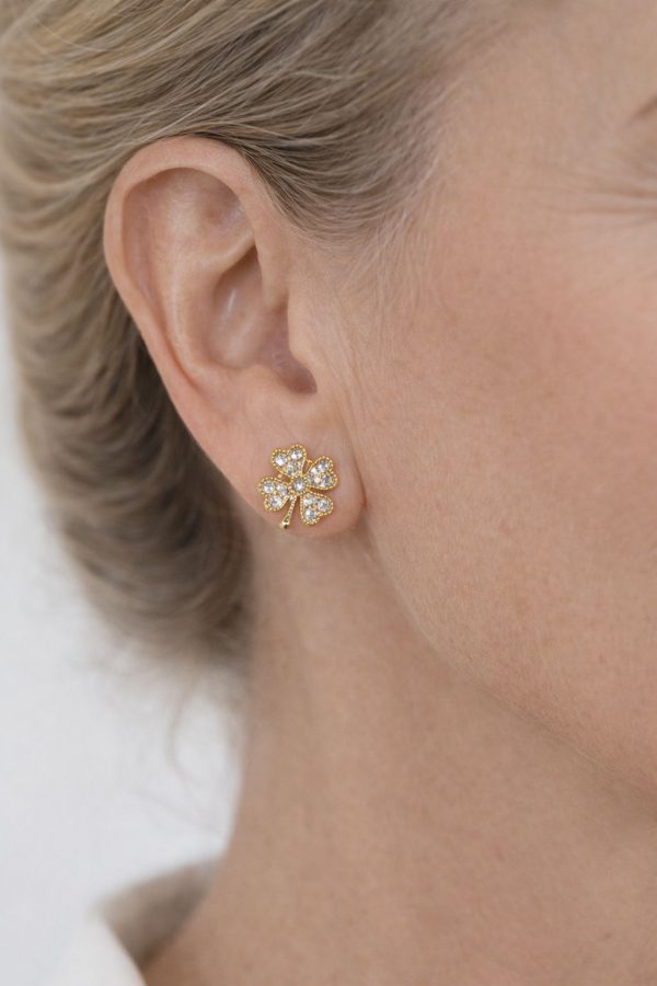 pendientes trebol modelo pendientes trebol modelo