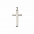 colgante cruz plateado