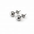 pendientes cear bolas plata